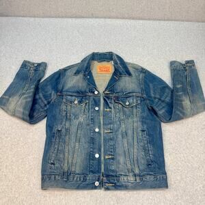 Levi's Strauss Denim WPL-423 CA00342 Trucker Jean Jacket Men's M